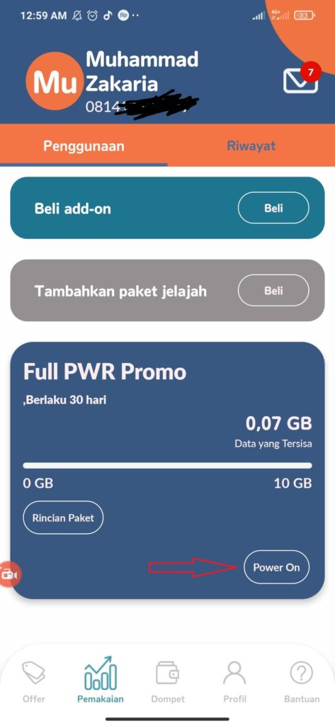 Cara Membeli Paket MPWR dari Aplikasi MPWR