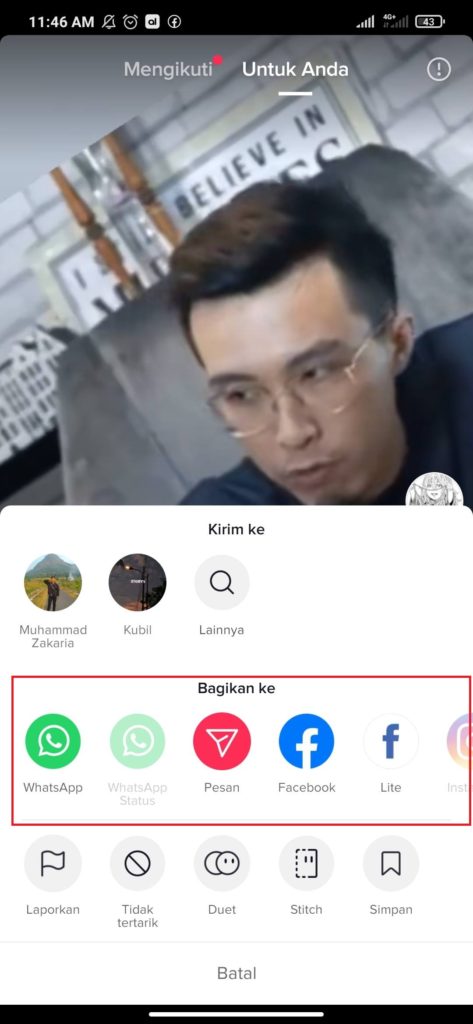 cara mengatasi TikTok tidak bisa share ke Whatsapp