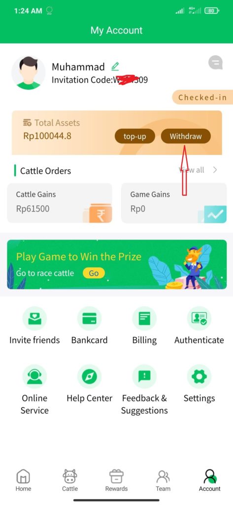 Cara Melakukan Penarikan dari Aplikasi Happy Ranch