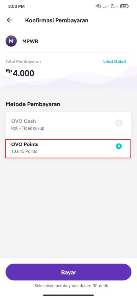 Cara Mudah Membeli Paket Power On MPWR dengan OVO