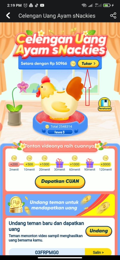 Cara Menukarkan Koin Snack Video dengan Saldo Gopay dan OVO