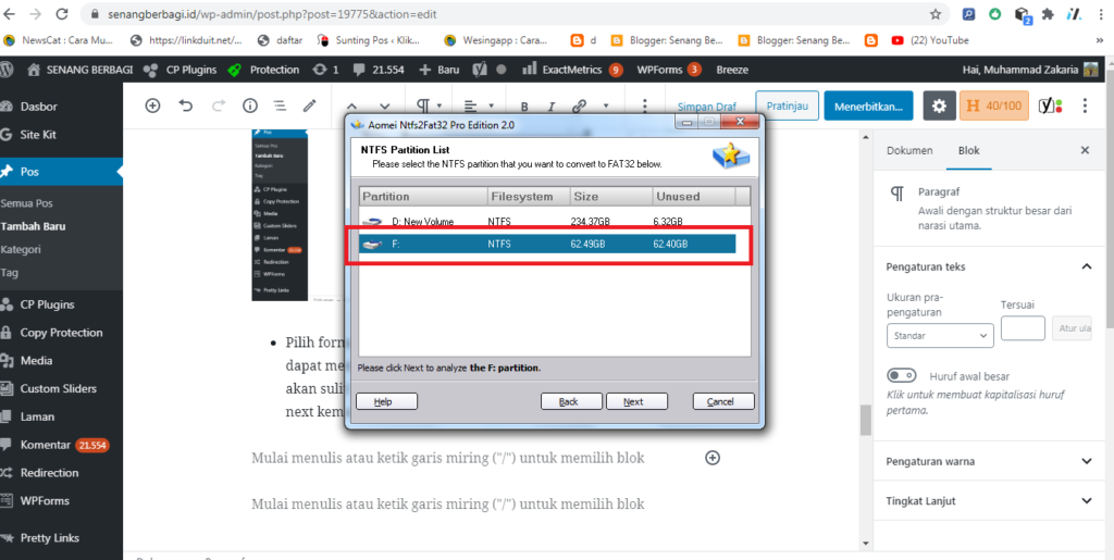 cara format file ntfs ke fat32 tanpa menghapus file