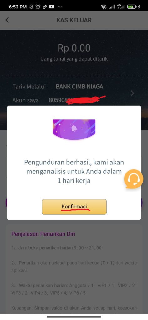 Cara Melakukan Penarikan Aplikasi Money Game Pocket Android