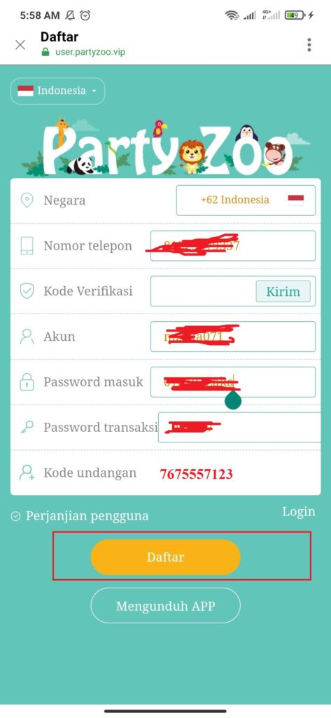 Cara Mudah Mendapatkan Uang dari Aplikasi Party Zoo