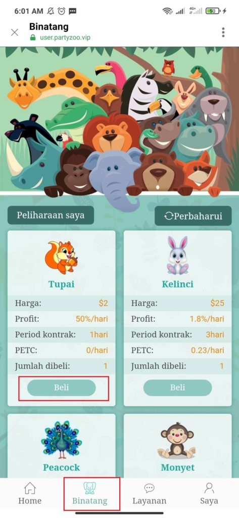 Cara Mengerjakan Misi dari Aplikasi Party Zoo