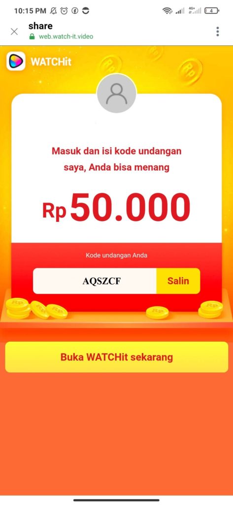 Cara Mendapatkan Saldo Dana Gratis dari Aplikasi WATCHit