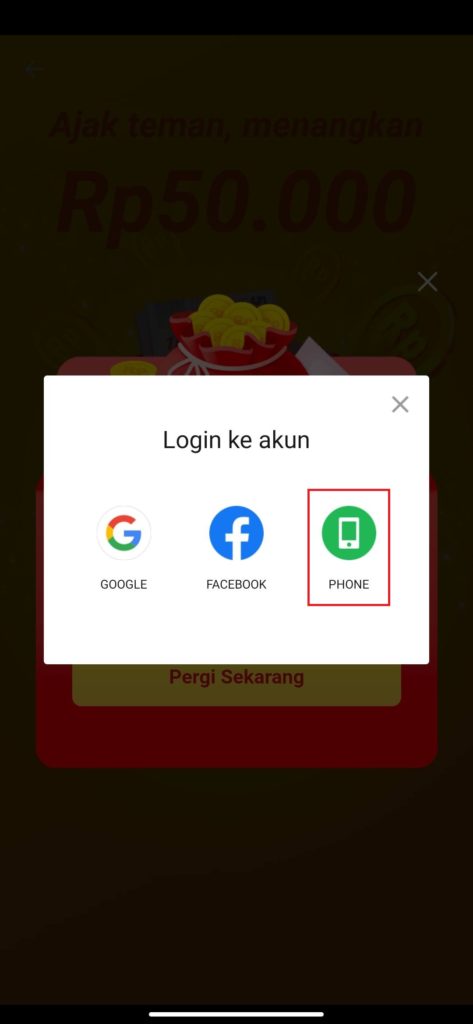 cara daftar dari aplikasi WATHITS dengan nomor hp