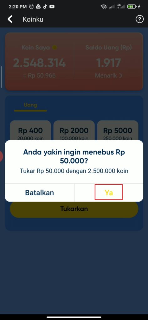 Cara Menukarkan Koin Snack Video dengan Saldo Gopay dan OVO