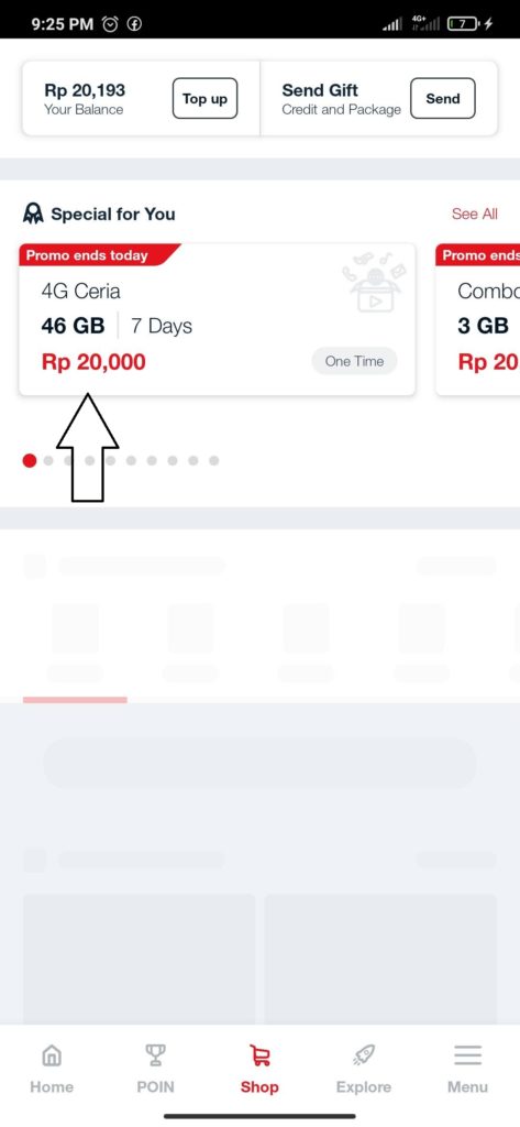 Cara Membeli Paket Ceria Telkomsel 46 GB Jaringan 4G