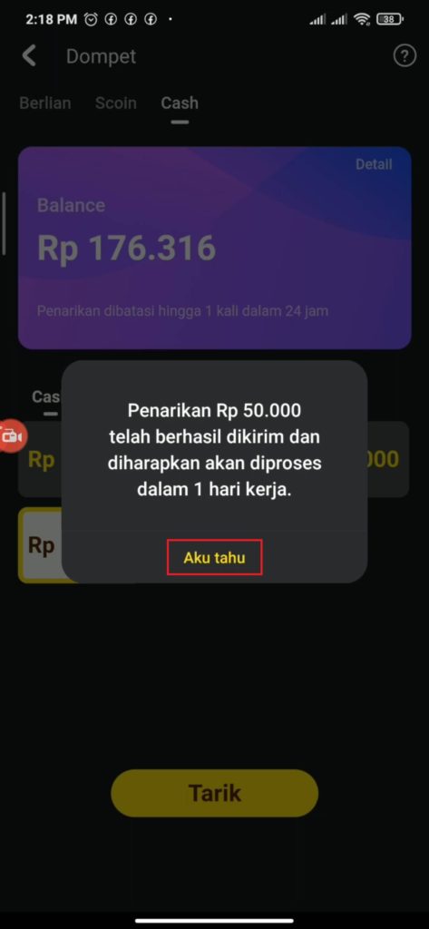 Cara Menarik Saldo Gopay dari Aplikasi Snack Video