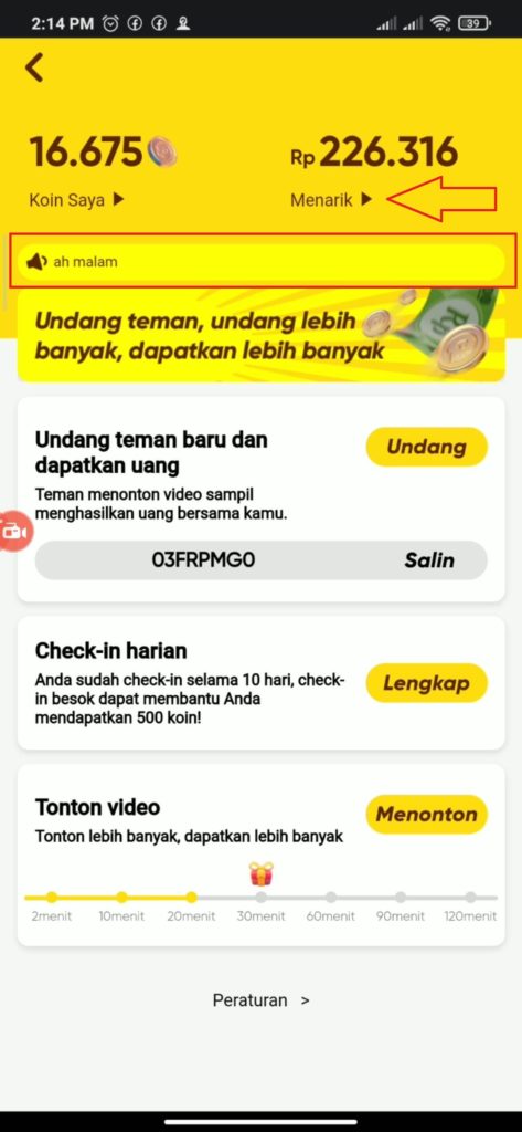 Cara Mudah Menukarkan Koin Aplikasi Snack Video Terbaru