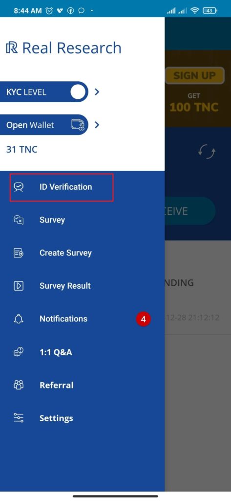 Cara Verifikasi Kyc dari Aplikasi Real Research