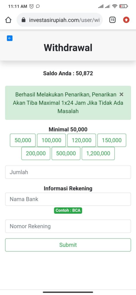 Cara Menarik Uang Investasi dari Situs Investasi Rupiah