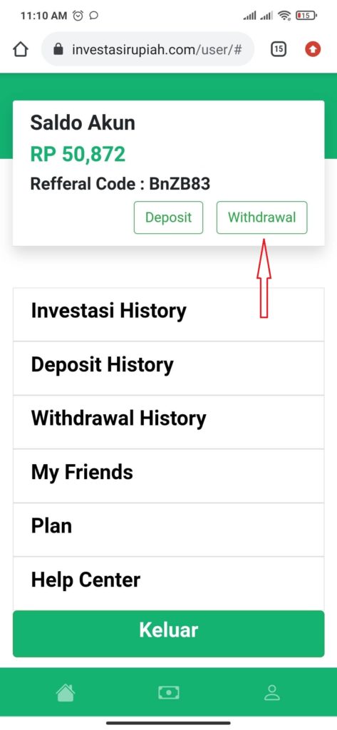 Cara Menarik Uang Investasi dari Situs Investasi Rupiah
