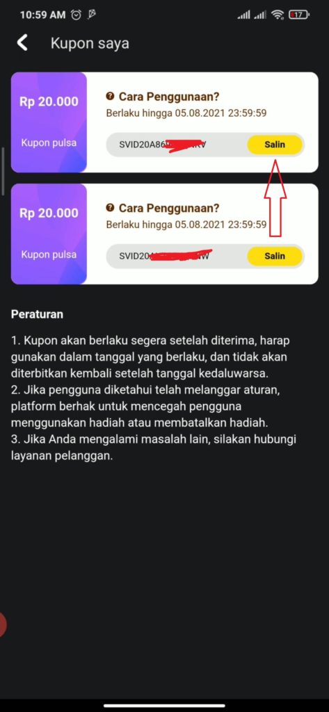 Cara Menggunakan Voucher Shopee Gratis dari Snack Video