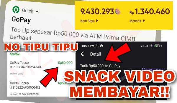 Apakah Snack Video Benar Memberikan Uang Atau Cuman Bohong ?