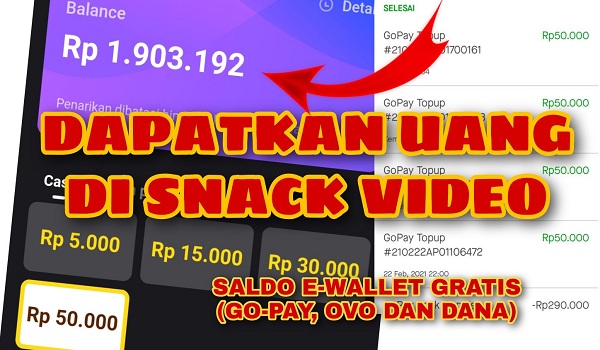 Cara Mendapatkan Uang di Snack Video Terbaru