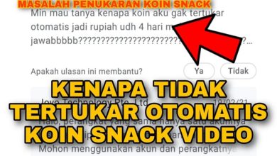 Kenapa Koin Snack Video Tidak Tertukar Otomatis ?