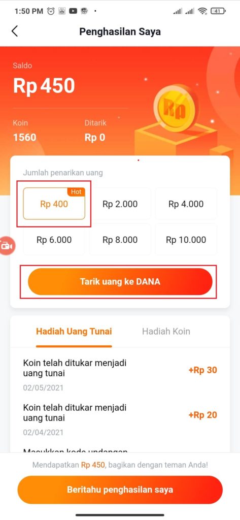 Cara Melakukan Penarikan Saldo Dana Gratis dari Aplikasi Helo