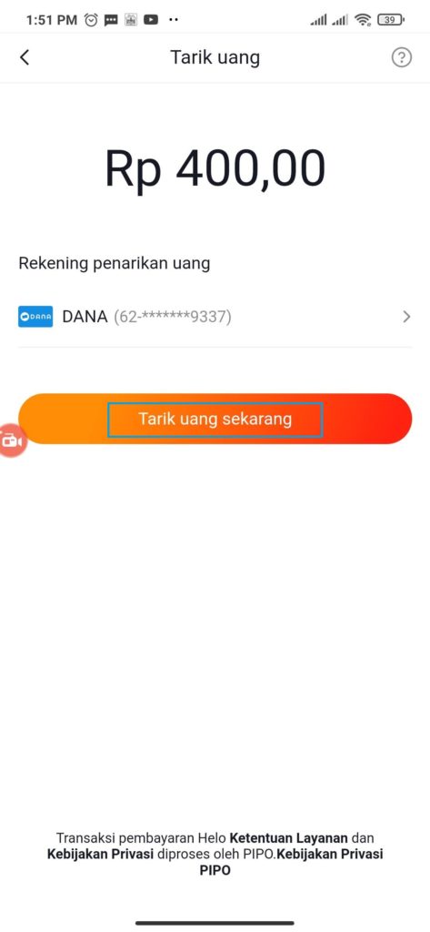 Cara Melakukan Penarikan Saldo Dana Gratis dari Aplikasi Helo