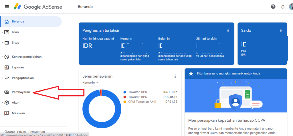 Cara Mudah Mengganti Batas Penarikan Google Adsense