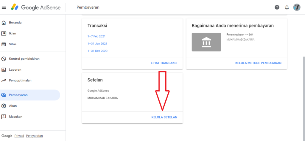 Cara Mudah Mengganti Batas Penarikan Google Adsense