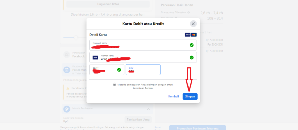 Cara Menambahkan Saldo Facebook Ads dengan Kartu Debit Jenius