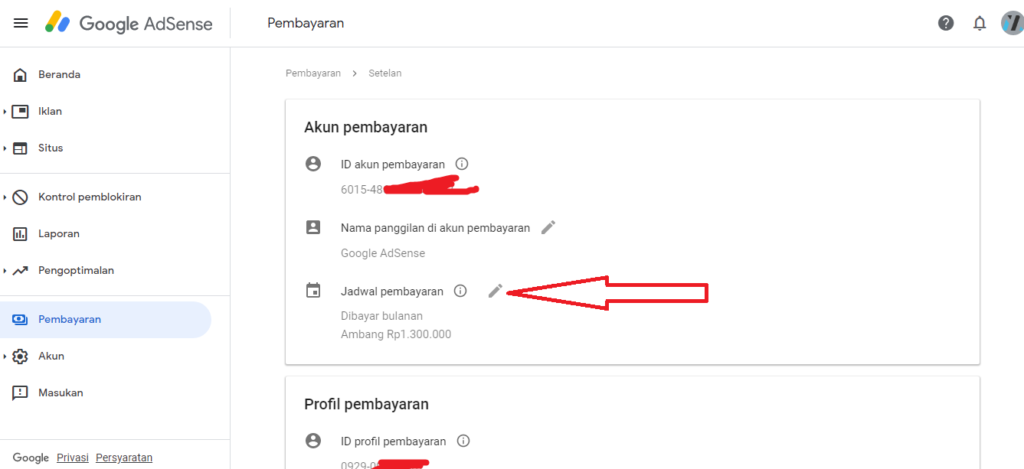 Cara Mudah Mengganti Batas Penarikan Google Adsense