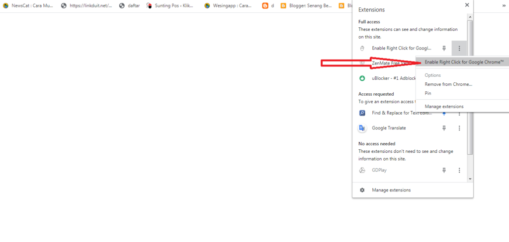 Cara Mengatasi Tidak Bisa Klik Kanan Pada Google Chrome