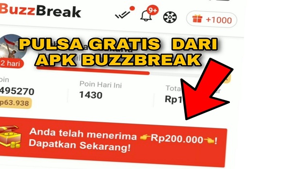 cara mendapatkan pulsa buzzbreak