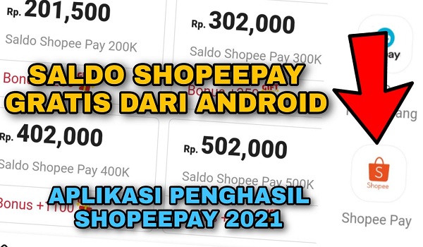 saldo Shopeepay gratis dari android