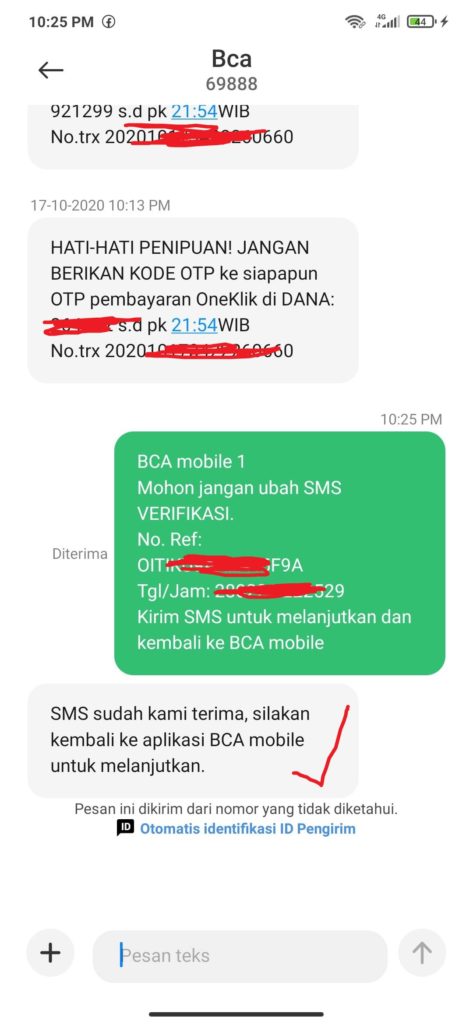 cara verifikasi bca mobile dengan nomor hp baru