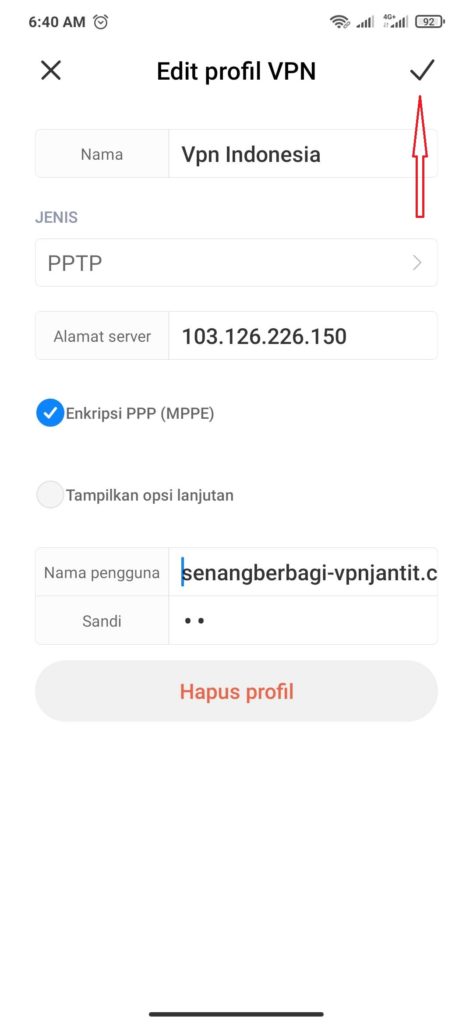 cara mengatur VPN dari Hp Android