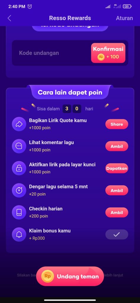 Cara Mendapatkan Saldo Dana dari Aplikasi Resso