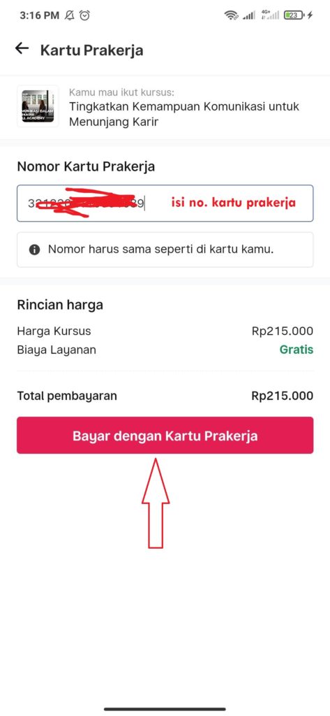 cara membeli pelatihan kartu prakerja di skill academy