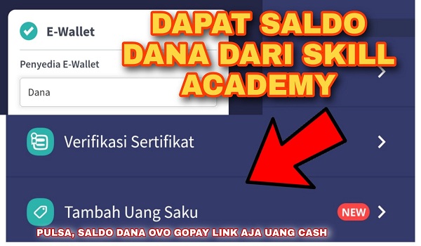 Cara Mendapatkan Saldo Dana dari Skill Academy