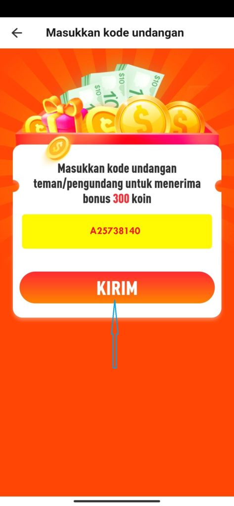 cara memasukan kode undanan dari aplikasi buzzbeat