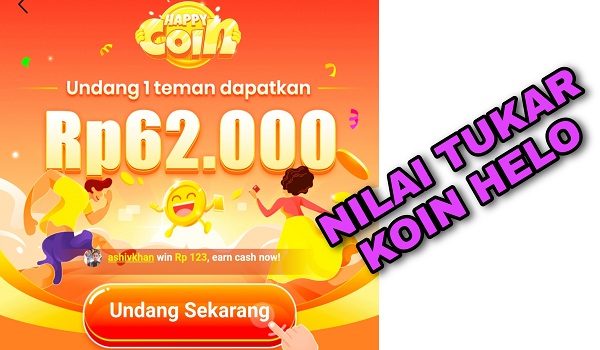 1000 Koin Aplikasi Helo Berapa Rupiah