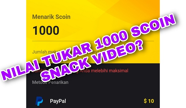 1000 Scoin Snack Video Berapa Rupiah