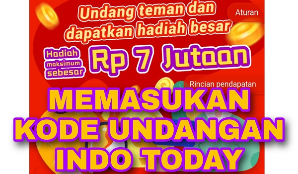 Cara Memasukan Kode Undangan di Aplikasi Indo Today