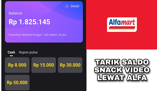 Cara Menarik Sado Snack Video Lewat Alfamart Terbaru