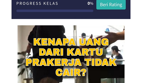 Kenapa Uang dari Kartu Prakerja tidak Cair