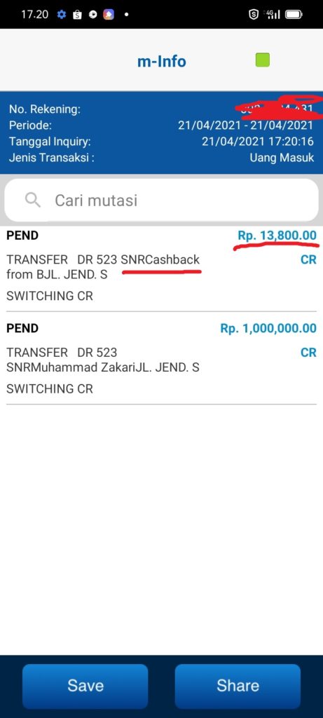 Bukti Pembayaran Cashback dari Bukukas Terbaru