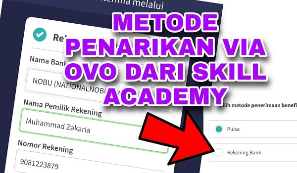 cara menarik komisi skill academy ke ovo