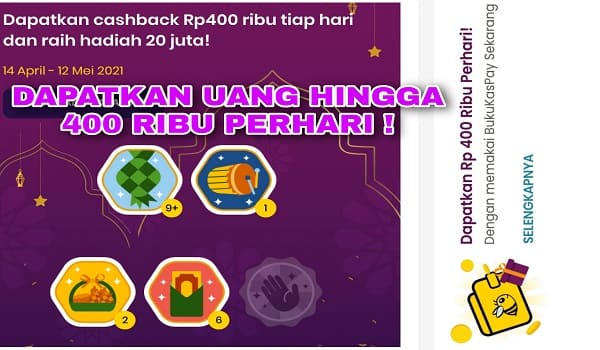 cara mendapatkan uang 400 ribu di aplikasi bukukas