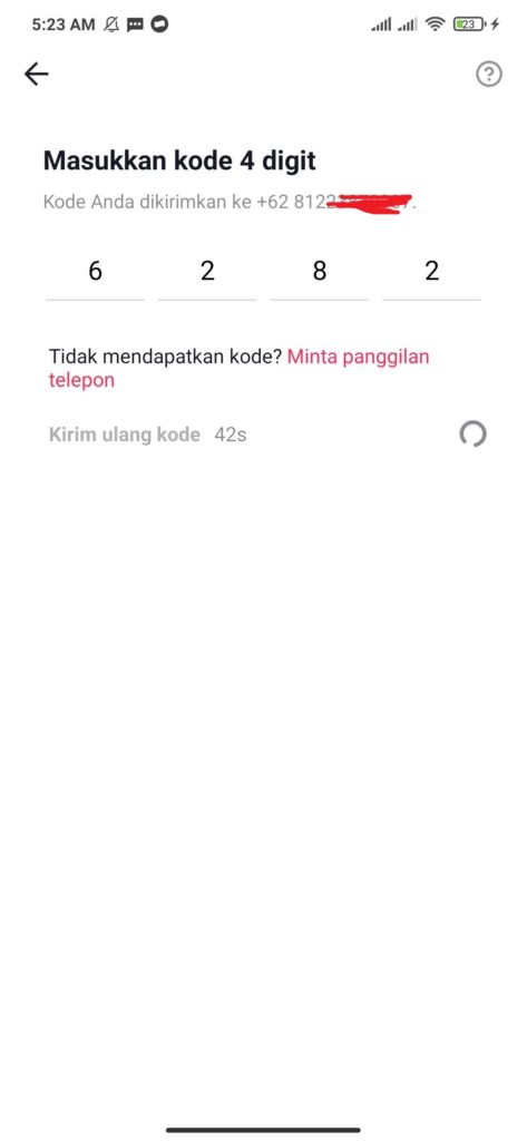 cara verifikasi kode