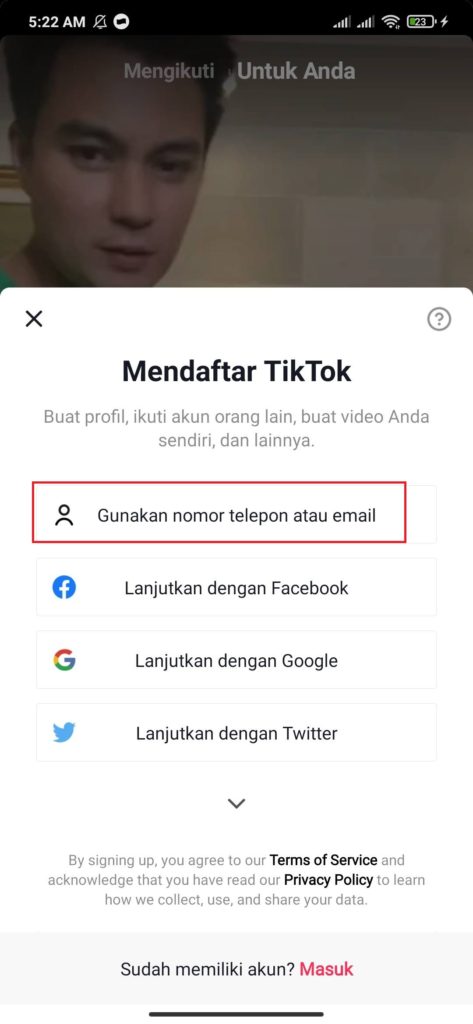 Cara Daftar di Aplikasi TikTok Lite