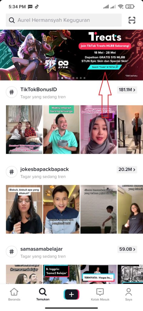 cara mengikuti event TikTok Treats