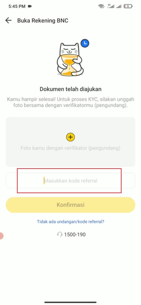 Masukan Kode Referral Neo+