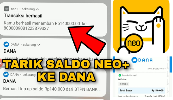 Bukti Penarikan Uang di Aplikasi Bank Neo Commerce